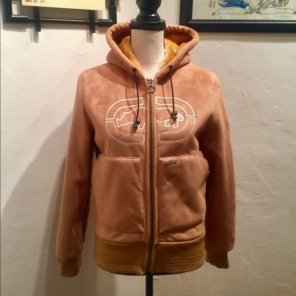 Ecko Red Unlimited Beige Hooded Coat - Picture 2 of 6